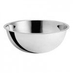 Choice Stainless Steel Standard Mixing Bowl Set with Silicone Bottom - 9/Set