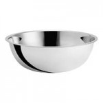 Choice Stainless Steel Standard Mixing Bowl Set with Silicone Bottom - 9/Set