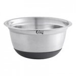 Choice Stainless Steel Standard Mixing Bowl Set with Silicone Bottom - 9/Set