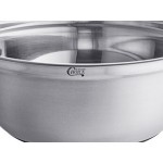 Choice Stainless Steel Standard Mixing Bowl Set with Silicone Bottom - 9/Set