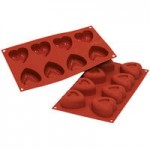 Silikomart SF098 SiliconFLEX 12 Compartment Cylinders Silicone Baking Mold - 1 7/8