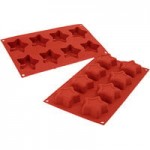Silikomart SF098 SiliconFLEX 12 Compartment Cylinders Silicone Baking Mold - 1 7/8