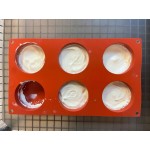Silikomart SF098 SiliconFLEX 12 Compartment Cylinders Silicone Baking Mold - 1 7/8