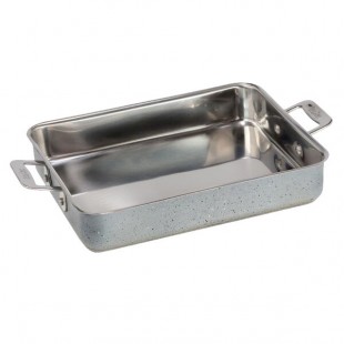 Bon Chef 60013CLDSTARLIGHT Cucina 3 Qt. Starlight Stainless Steel Roasting Pan - 11 5/8 Bon Chef 60013CLDSTARLIGHT Cucina 3 Qt. Starlight Stainless Steel Roasting Pan - 11 5/8