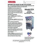 SaniServ 624 Twin Flavor 40 Qt. Air Cooled Shake Machine with 2 Hoppers - 208/230V SaniServ 624 Twin Flavor 40 Qt. Air Cooled Shake Machine with 2 Hoppers - 208/230V