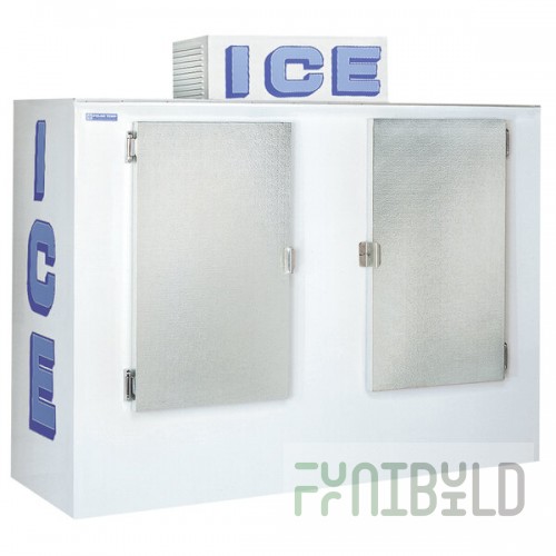 Polar Temp 850ADP Auto Defrost Outdoor Ice Merchandiser - 85 cu. ft.