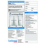 Continental Refrigerator 3RRFN-SS 78