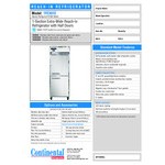 Continental Refrigerator 1RE-N-SS-HD 29