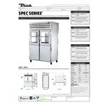 True STR2RPT-2HG/2HS-2G-HC Spec Series 52 5/8