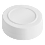 48/485 White Induction-Lined Polypropylene Spice Cap - 100/Pack 48/485 White Induction-Lined Polypropylene Spice Cap - 100/Pack