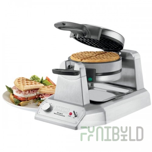 Waring WWD200 Non-Stick Double Waffle Maker - 120V