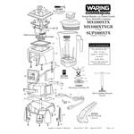 Waring MX1000XTX Xtreme 3 1/2 hp Commercial Blender with Paddle Controls and 64 oz. Copolyester Container - 120V Waring MX1000XTX Xtreme 3 1/2 hp Commercial Blender with Paddle Controls and 64 oz. Copolyester Container - 120V