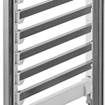 Cambro UGNPR11H9480 Camshelving® GN 1/1 Half Size 9 Pan Trolley Rack with Casters - Unassembled
