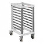 Cambro UGNPR11H9480 Camshelving® GN 1/1 Half Size 9 Pan Trolley Rack with Casters - Unassembled