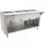 Advance Tabco HF-3E-240-BS Three Pan Electric Hot Food Table with Enclosed Base - Open Well, 208/240V
