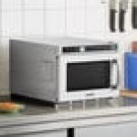 Solwave Space Saver Stainless Steel Heavy-Duty Commercial Microwave with USB Port - 1,200W, 120V