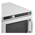 Solwave Space Saver Stainless Steel Heavy-Duty Commercial Microwave with USB Port - 1,200W, 120V