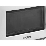 Solwave Space Saver Stainless Steel Heavy-Duty Commercial Microwave with USB Port - 1,200W, 120V