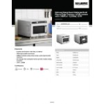 Solwave Space Saver Stainless Steel Heavy-Duty Commercial Microwave with USB Port - 1,200W, 120V
