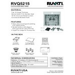 Ruvati RVQ5215 Merino 15 Ruvati RVQ5215 Merino 15