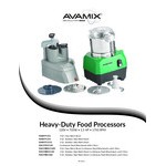 AvaMix Revolution Max BFP15SS 3 Qt. Stainless Steel Batch Bowl Food Processor - 1 1/2 hp