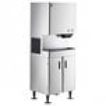 Hoshizaki DCM-500BAK Air-Cooled Cubelet Ice Maker and Water Dispenser with Floor Stand and Built-In Storage Bin - 597 lb., 115V Hoshizaki DCM-500BAK Air-Cooled Cubelet Ice Maker and Water Dispenser with Floor Stand and Built-In Storage Bin - 597 lb., 115V