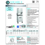 Hoshizaki DCM-500BAK Air-Cooled Cubelet Ice Maker and Water Dispenser with Floor Stand and Built-In Storage Bin - 597 lb., 115V Hoshizaki DCM-500BAK Air-Cooled Cubelet Ice Maker and Water Dispenser with Floor Stand and Built-In Storage Bin - 597 lb., 115V