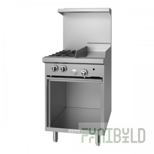 U.S. Range U24-2G12S Liquid Propane 2 Burner 24