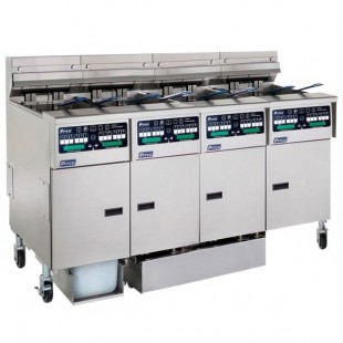 Pitco® SSHLV14C2/14T2/FDA Solstice Natural Gas 128 lb. Reduced Oil VolumeFryer System with 2 Split Pot Units, 2 Full Pot Units, and Automatic Top Off - 298,000 BTU Pitco® SSHLV14C2/14T2/FDA Solstice Natural Gas 128 lb. Reduced Oil VolumeFryer System with 2 Split Pot Units, 2 Full Pot Units, and Automatic Top Off - 298,000 BTU