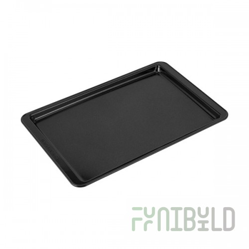 Baking tray 700x450x50 in for oven (black metal, with 4-sided bevel)