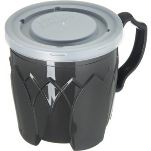 Dinex DX500044 Fenwick 8 oz. Graphite Gray Insulated Mug - 48/Case