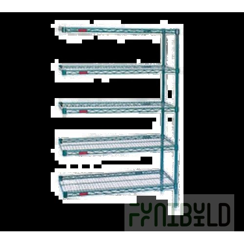 Eagle A4-74-2430VG 30 Inch 4-Tier Wire Shelving Unit with Epoxy Coated Green Finish