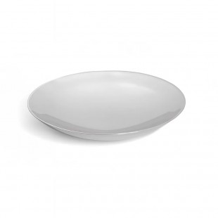 Vollrath 46224 Double Wall Stainless Steel Large Round Platter - 14