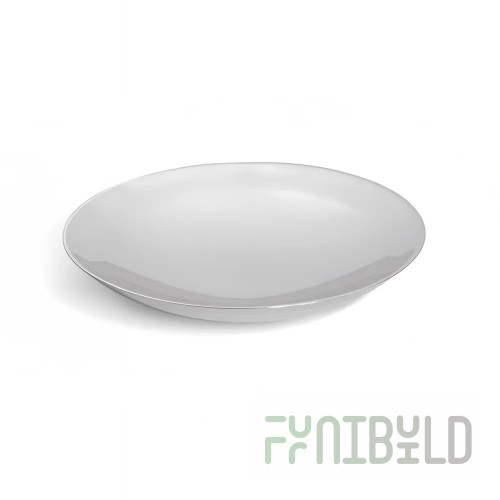 Vollrath 46224 Double Wall Stainless Steel Large Round Platter - 14