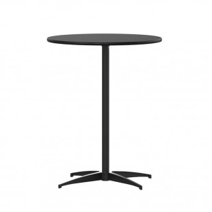 Forbes Industries PLY###PKG24RDMXE#IC-TCH-WB 24 Inch Round Top Cafe Table with Chrome Bases