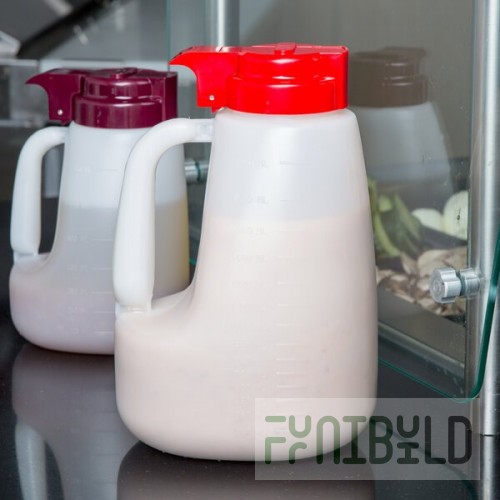 TableCraft PP64R Option 64 oz. Dispenser with Red Top