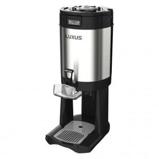 Fetco D449TLA 9 Inch Stainless Steel Thermal Dispenser 1.5 Gallon with Freshness Timer and Volume Indicator