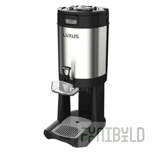 Fetco D449TLA 9 Inch Stainless Steel Thermal Dispenser 1.5 Gallon with Freshness Timer and Volume Indicator