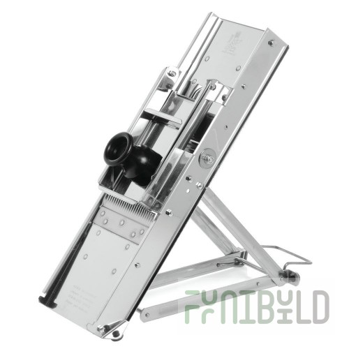 Matfer 186700MC Mandoline Slicer 12-1/2 Inch Width with 3 Blades and Safety Pusher