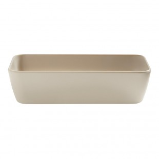 American Metalcraft BBR20BI 20 Oz Melamine Rectangular Bowl Biscuit