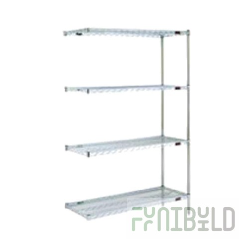 Eagle A4-63-2136Z 36 Inch 4-Tier Add-On Shelving Unit Wire Zinc Finish