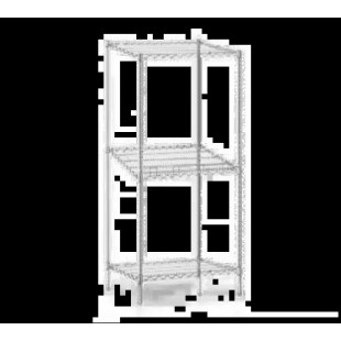 Eagle B2136C 36 Inch Bag-N-Box System Chrome Wire Shelves with QuadTruss Design