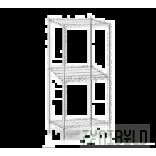 Eagle B2136C 36 Inch Bag-N-Box System Chrome Wire Shelves with QuadTruss Design