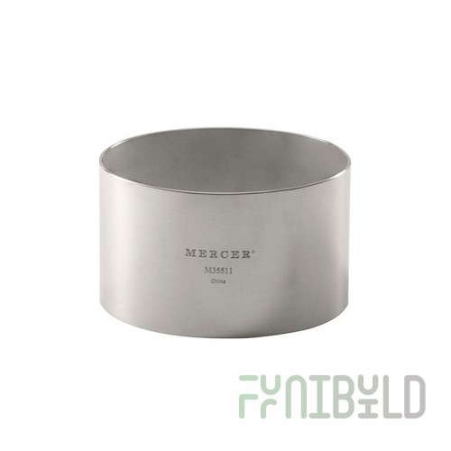 Mercer Culinary M35512 9-2/5 Oz Food Ring Mold 2 Inch Diameter Seamless Durable