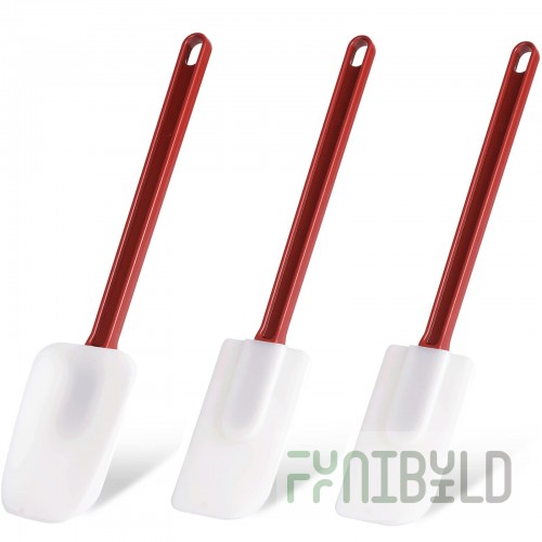 JB Prince UA201 14 14 Inch High Temp Rubber Spatula White Plastic