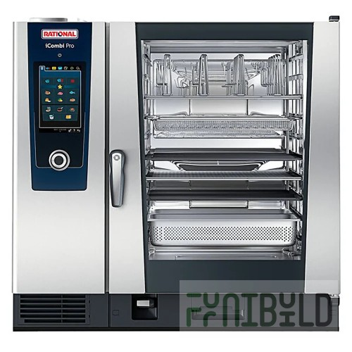 AMPTO CME-10US 34 Inch Electric Combi Oven Steamer Countertop Stainless Steel