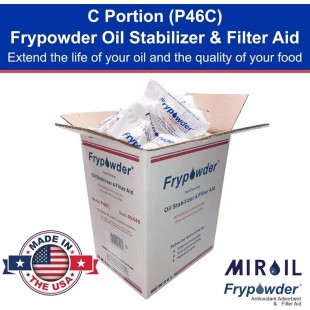 MirOil USA P46C-404466 Dual Function Oil Stabilizer & Filter Aid Small Carton Of 46 C-size Portion Packs
