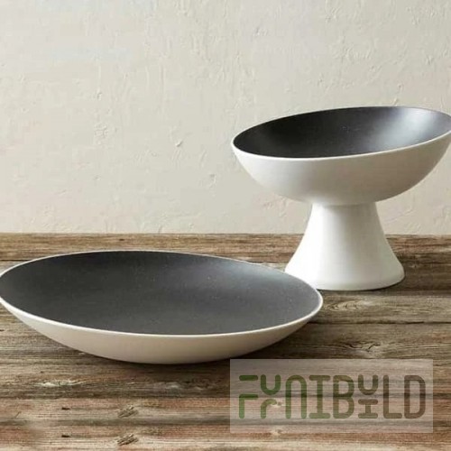 American Metalcraft LFTBW12 94 Oz Bowl Angled White Melamine
