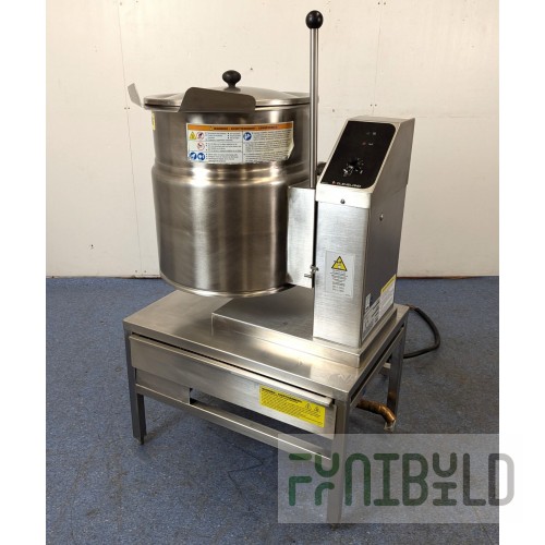 Cleveland KET12T_208/60/3 12-gallon electric tilting kettle stainless steel with self-contained design