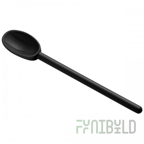 Mercer Culinary M33182BK 11-7/8 Inch Mixing Spoon High Temperature Nylon Black